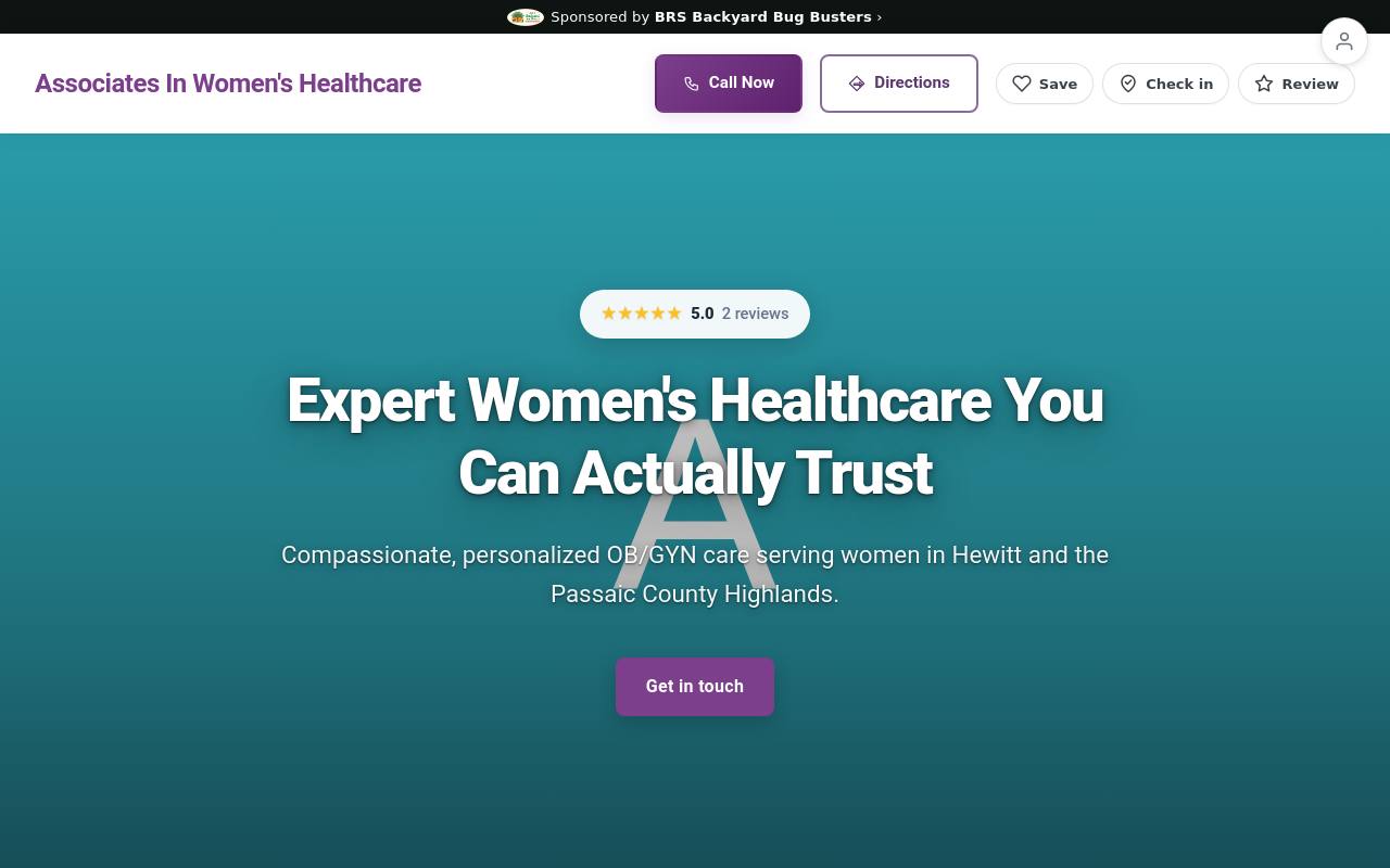 Preview of your live website