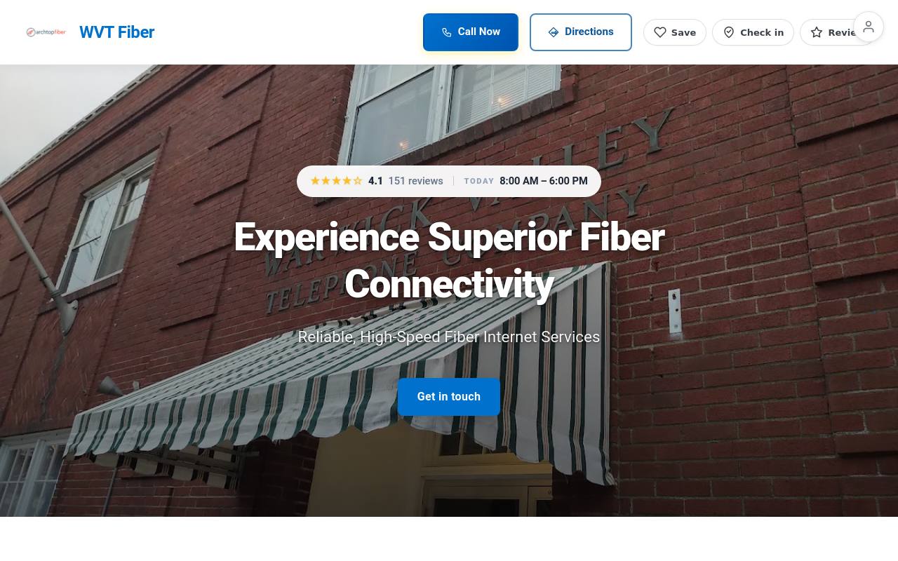 Preview of your live website