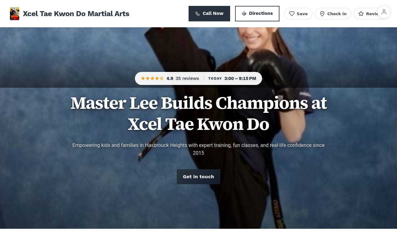 Preview of your live website
