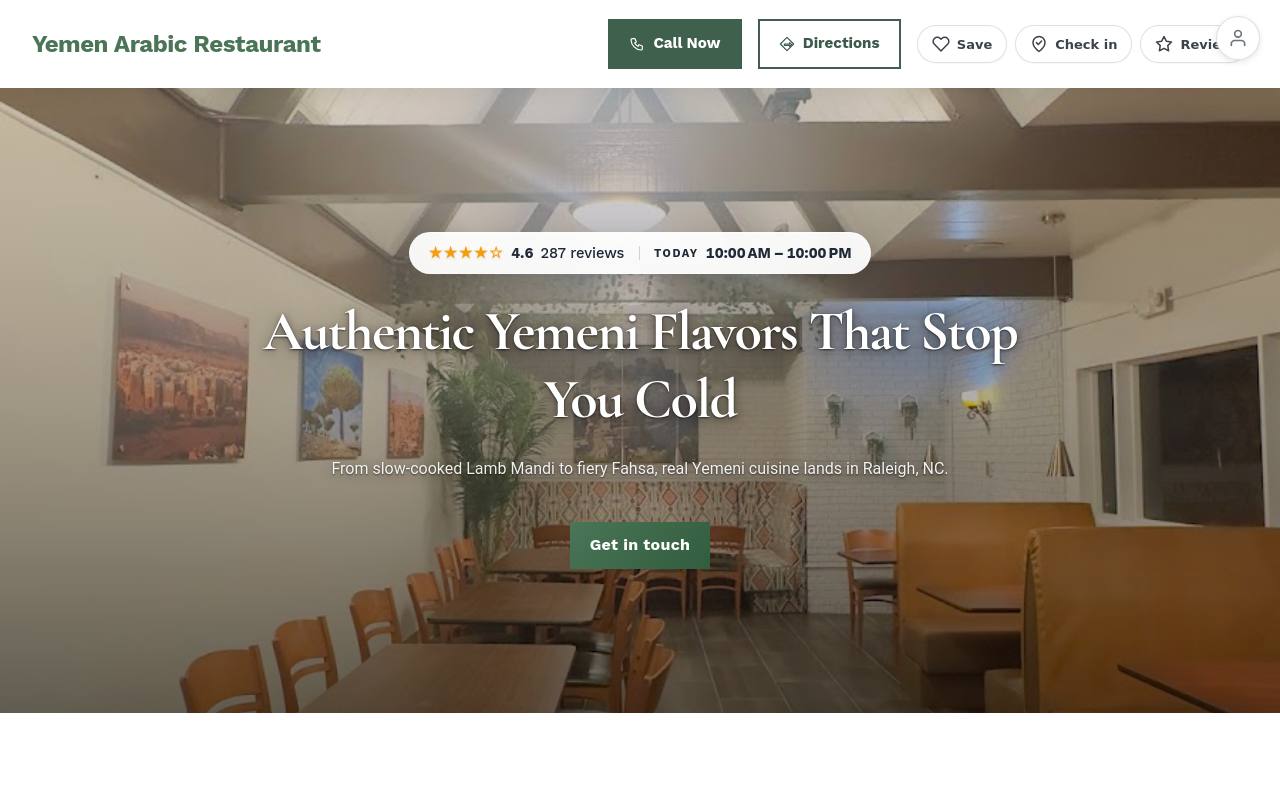 Preview of your live website