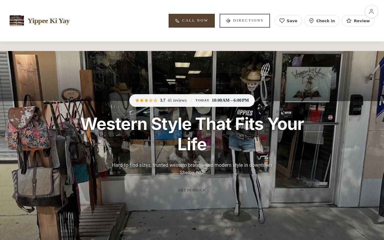 Preview of your live website