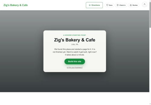 Preview of your live website